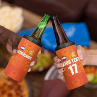 Custom Netherlands Football 4 in 1 Can Cooler Tumbler Oranje Go Champions