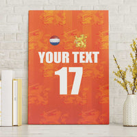 Custom Netherlands Football Canvas Wall Art Oranje Go Champions