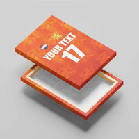 Custom Netherlands Football Canvas Wall Art Oranje Go Champions