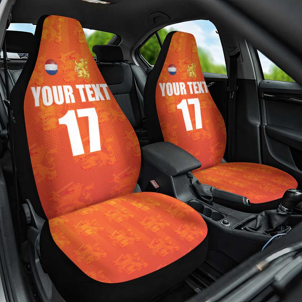 Custom Netherlands Football Car Seat Cover Oranje Go Champions