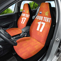 Custom Netherlands Football Car Seat Cover Oranje Go Champions