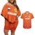 Custom Netherlands Football Couples Matching Off Shoulder Short Dress and Hawaiian Shirt Oranje Go Champions