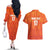 Custom Netherlands Football Couples Matching Off The Shoulder Long Sleeve Dress and Hawaiian Shirt Oranje Go Champions