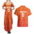 Custom Netherlands Football Couples Matching Summer Maxi Dress and Hawaiian Shirt Oranje Go Champions