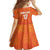 Custom Netherlands Football Family Matching Mermaid Dress and Hawaiian Shirt Oranje Go Champions