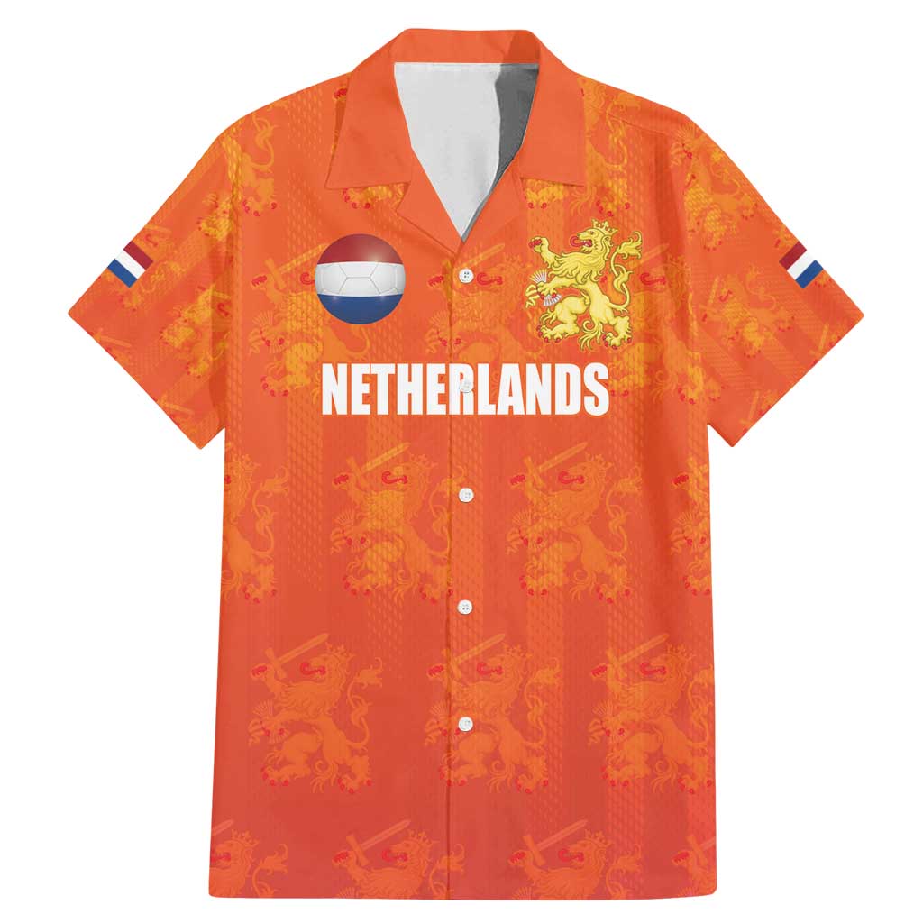 Custom Netherlands Football Family Matching Mermaid Dress and Hawaiian Shirt Oranje Go Champions