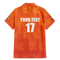 Custom Netherlands Football Family Matching Mermaid Dress and Hawaiian Shirt Oranje Go Champions