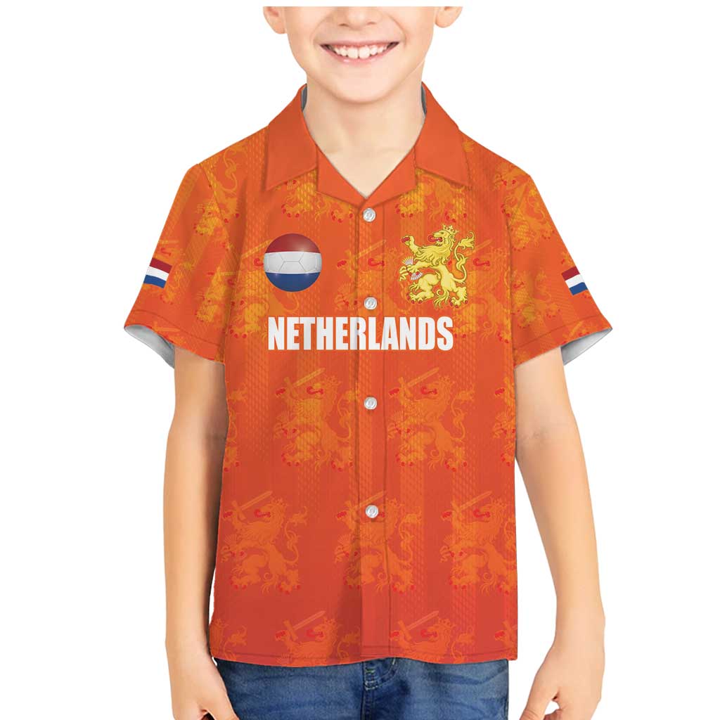 Custom Netherlands Football Family Matching Mermaid Dress and Hawaiian Shirt Oranje Go Champions