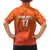 Custom Netherlands Football Family Matching Off The Shoulder Long Sleeve Dress and Hawaiian Shirt Oranje Go Champions