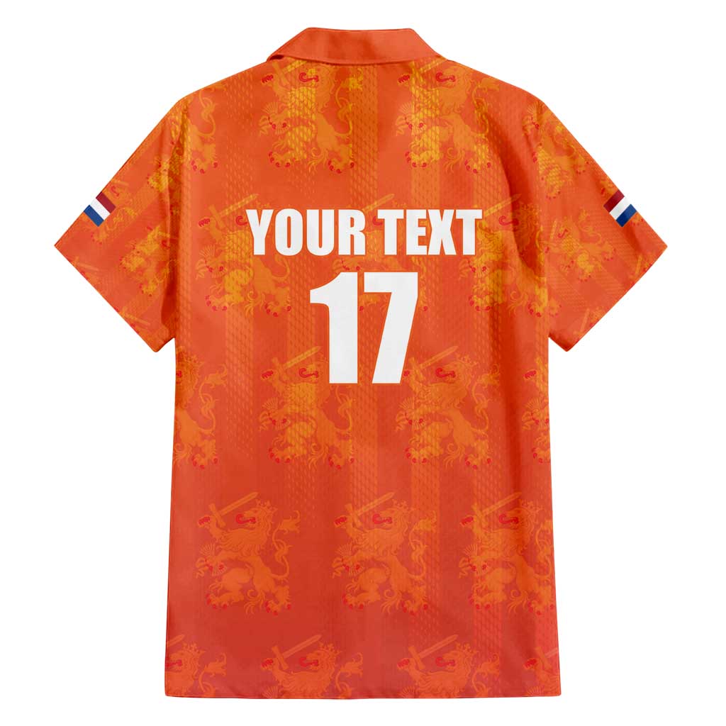 Custom Netherlands Football Family Matching Puletasi and Hawaiian Shirt Oranje Go Champions