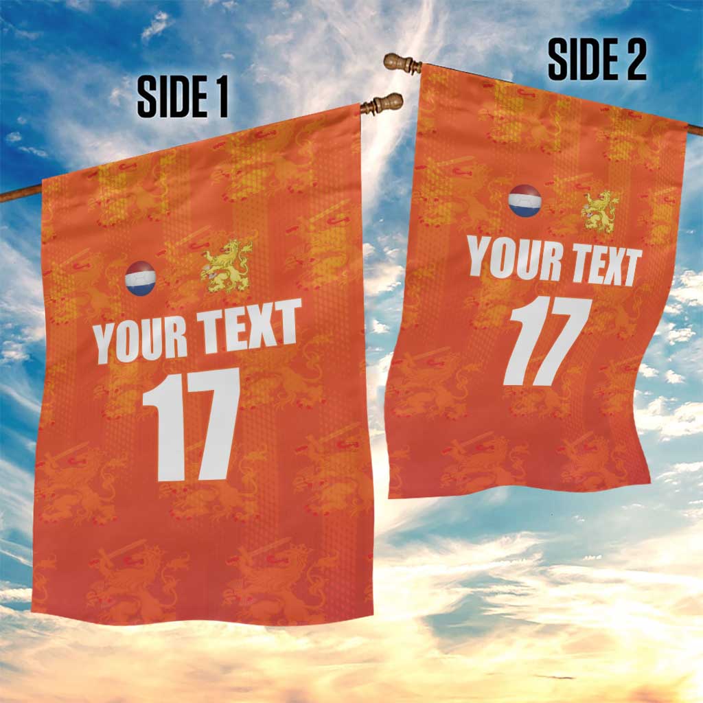 Custom Netherlands Football Garden Flag Oranje Go Champions