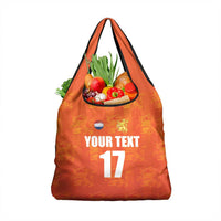 Custom Netherlands Football Grocery Bag Oranje Go Champions