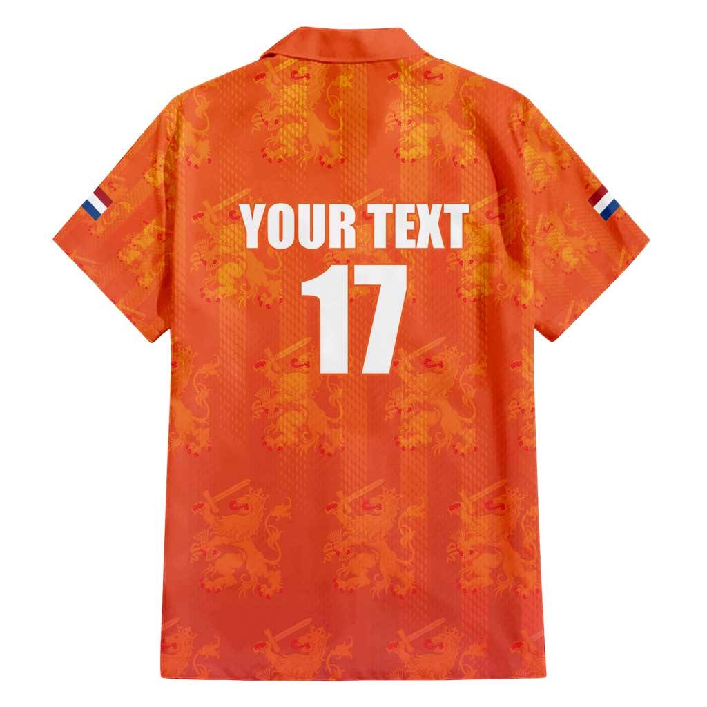 Custom Netherlands Football Hawaiian Shirt Oranje Go Champions