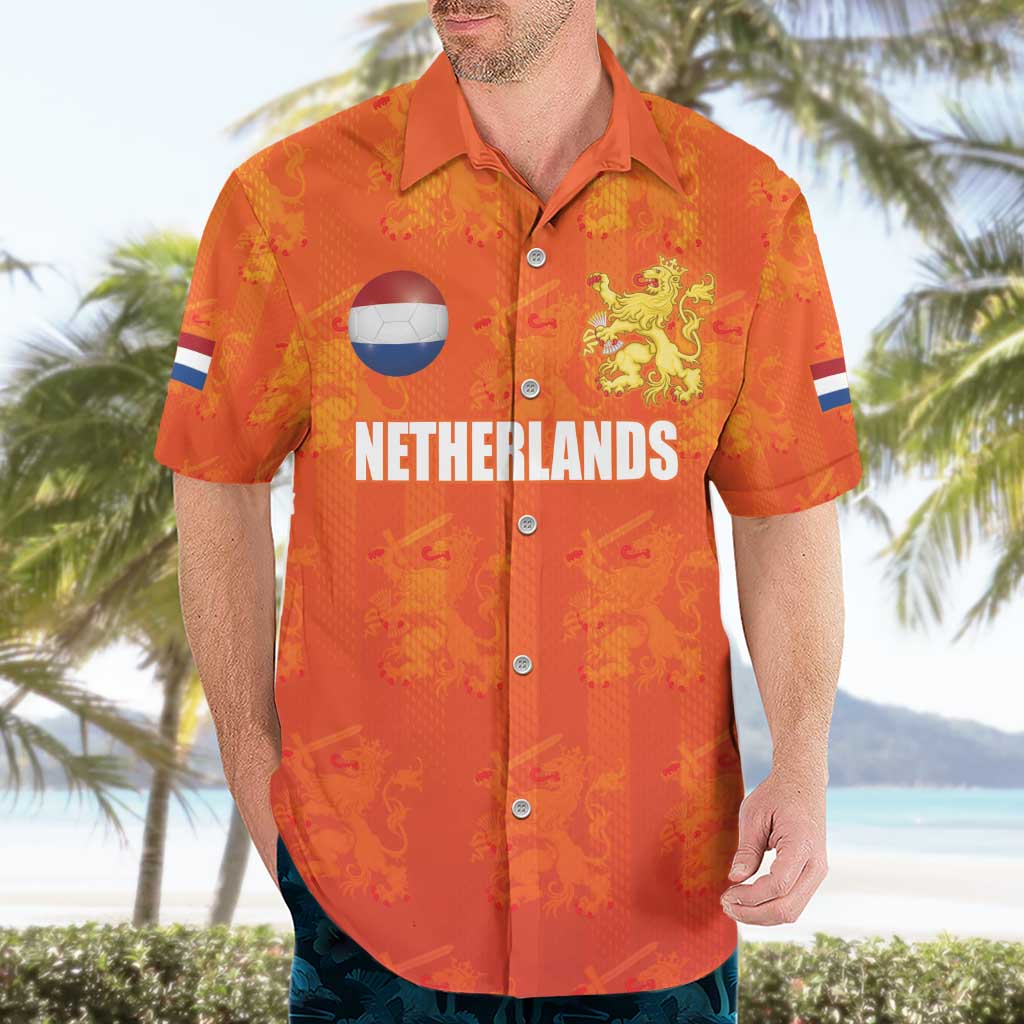 Custom Netherlands Football Hawaiian Shirt Oranje Go Champions