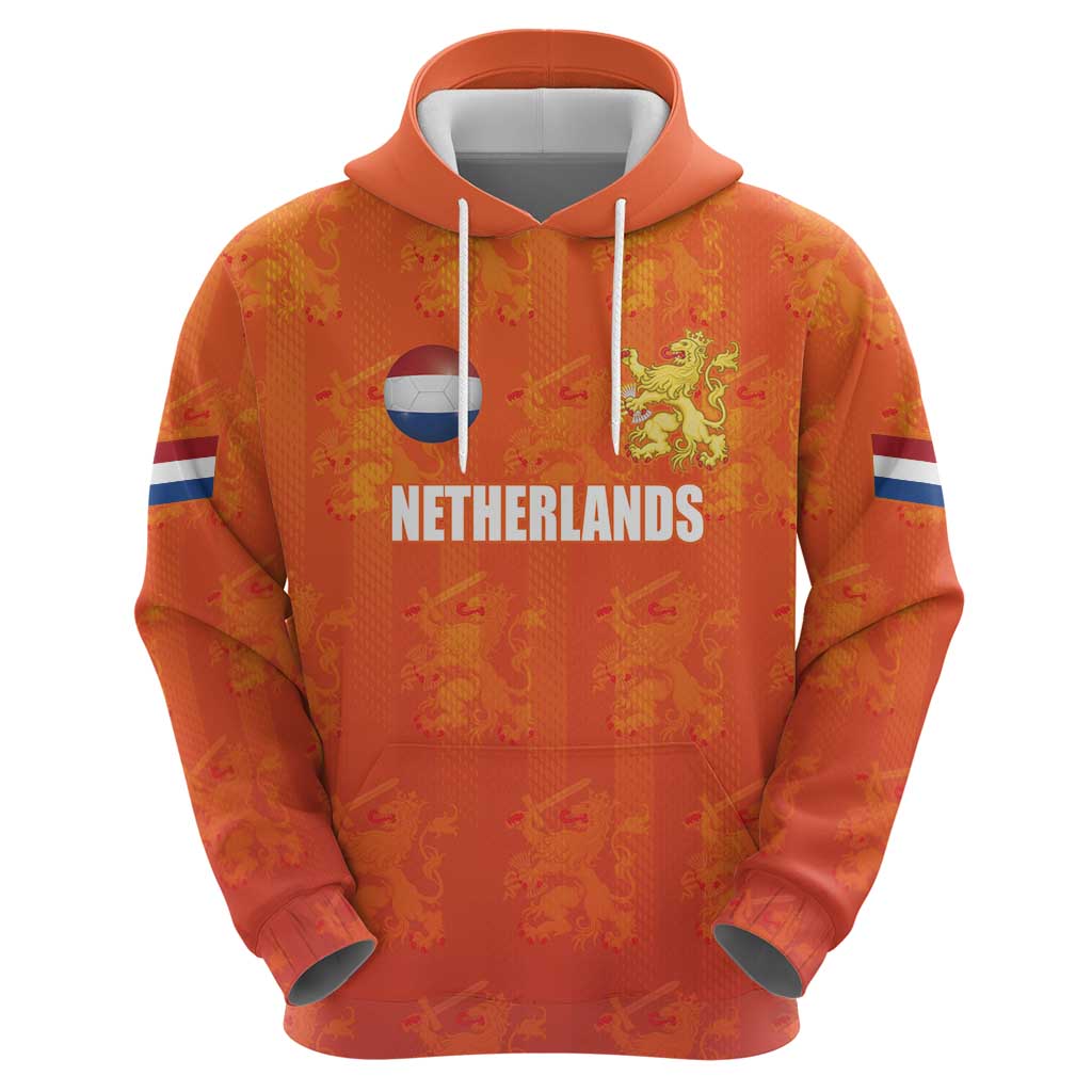 Custom Netherlands Football Hoodie Oranje Go Champions
