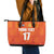 Custom Netherlands Football Leather Tote Bag Oranje Go Champions