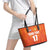 Custom Netherlands Football Leather Tote Bag Oranje Go Champions