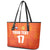 Custom Netherlands Football Leather Tote Bag Oranje Go Champions