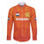 Custom Netherlands Football Long Sleeve Button Shirt Oranje Go Champions