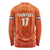 Custom Netherlands Football Long Sleeve Shirt Oranje Go Champions