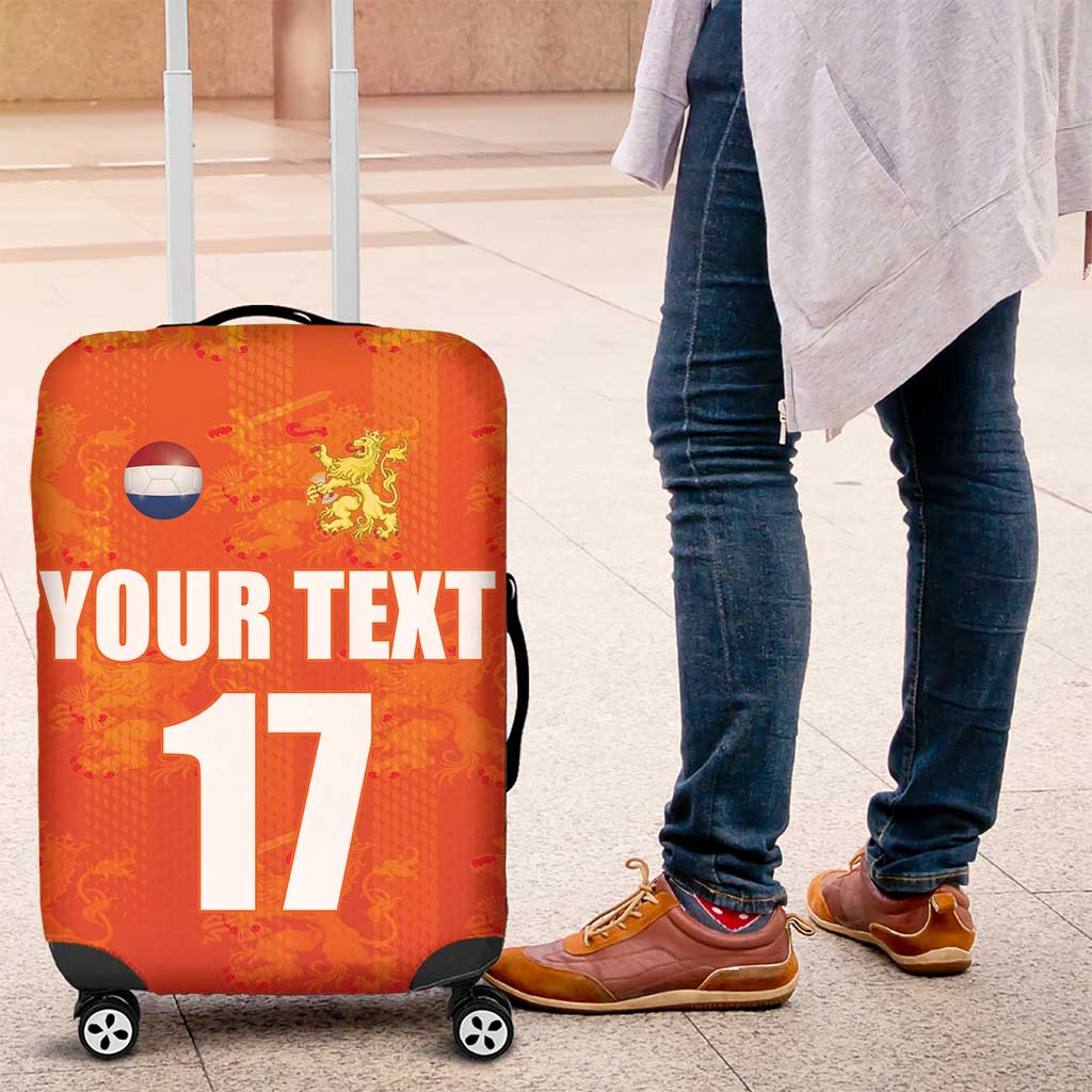 Custom Netherlands Football Luggage Cover Oranje Go Champions