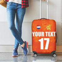 Custom Netherlands Football Luggage Cover Oranje Go Champions
