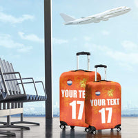 Custom Netherlands Football Luggage Cover Oranje Go Champions