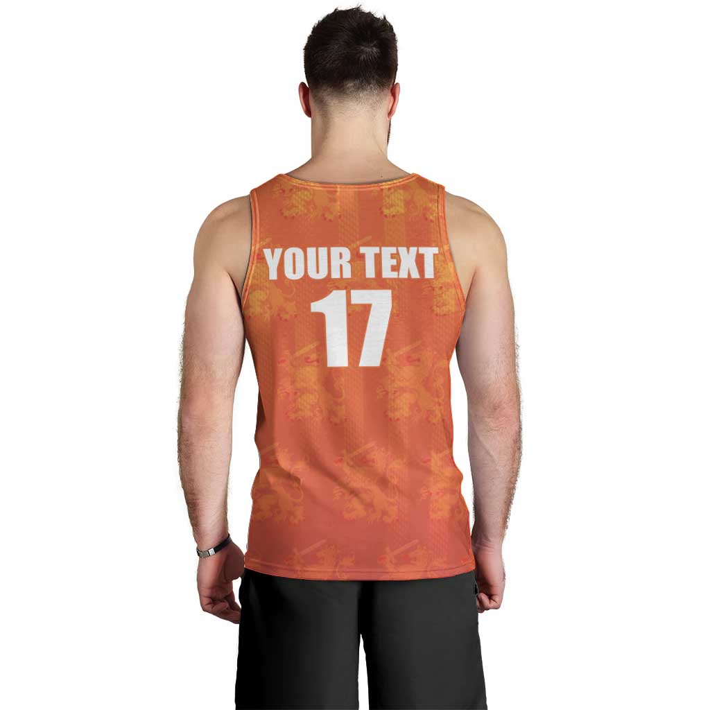 Custom Netherlands Football Men Tank Top Oranje Go Champions