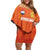 Custom Netherlands Football Off Shoulder Short Dress Oranje Go Champions