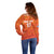 Custom Netherlands Football Off Shoulder Sweater Oranje Go Champions