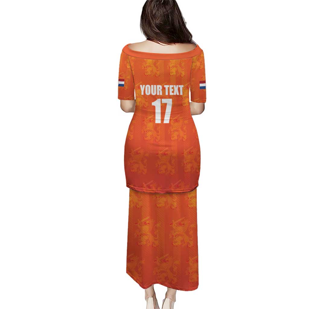 Custom Netherlands Football Puletasi Oranje Go Champions