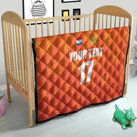 Custom Netherlands Football Quilt Oranje Go Champions