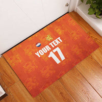 Custom Netherlands Football Rubber Doormat Oranje Go Champions