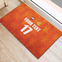 Custom Netherlands Football Rubber Doormat Oranje Go Champions