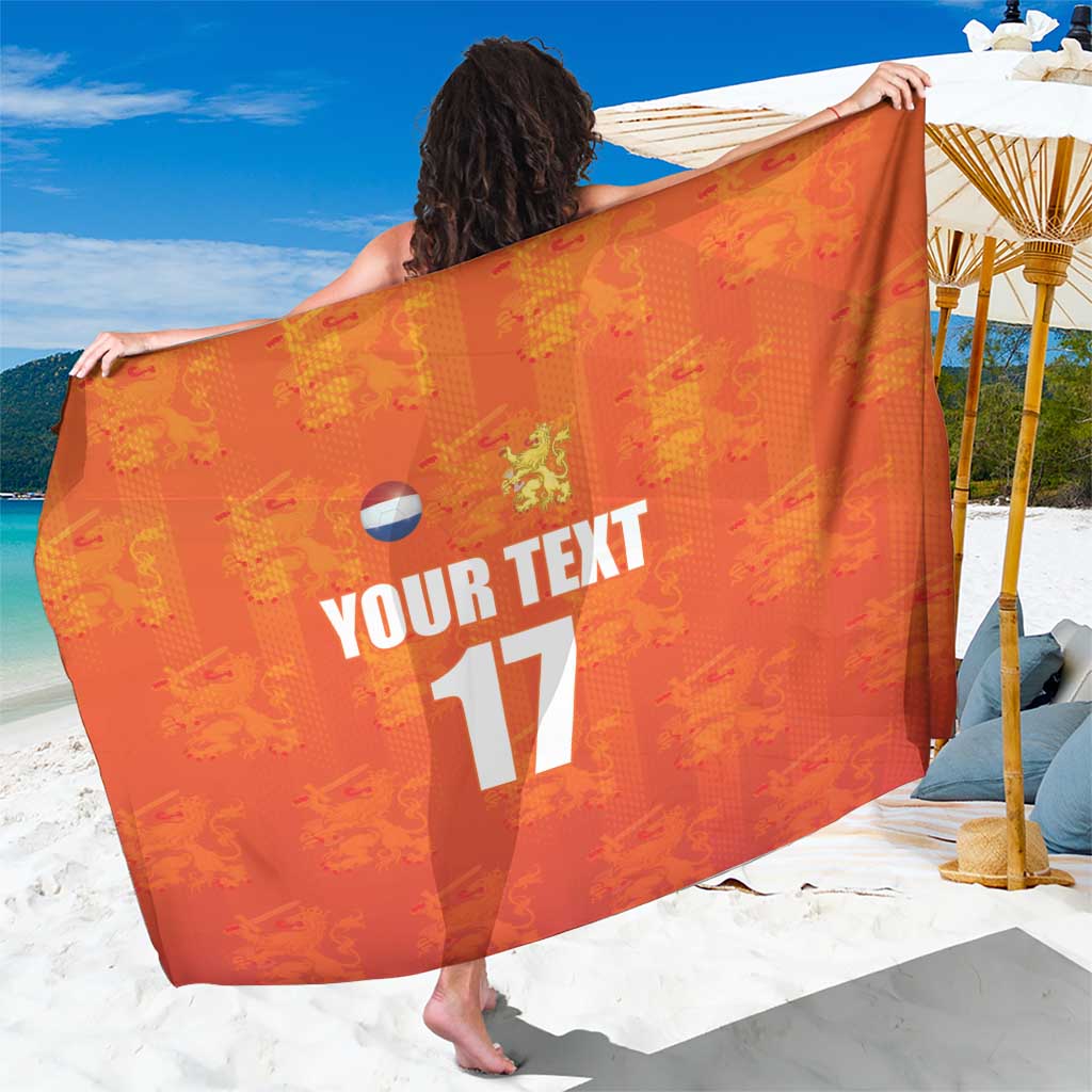 Custom Netherlands Football Sarong Oranje Go Champions