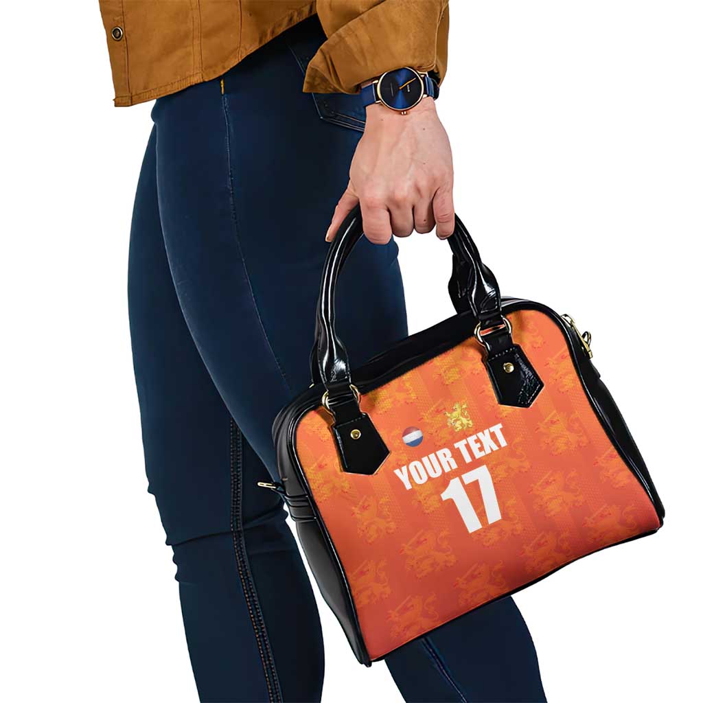 Custom Netherlands Football Shoulder Handbag Oranje Go Champions