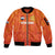 Custom Netherlands Football Sleeve Zip Bomber Jacket Oranje Go Champions