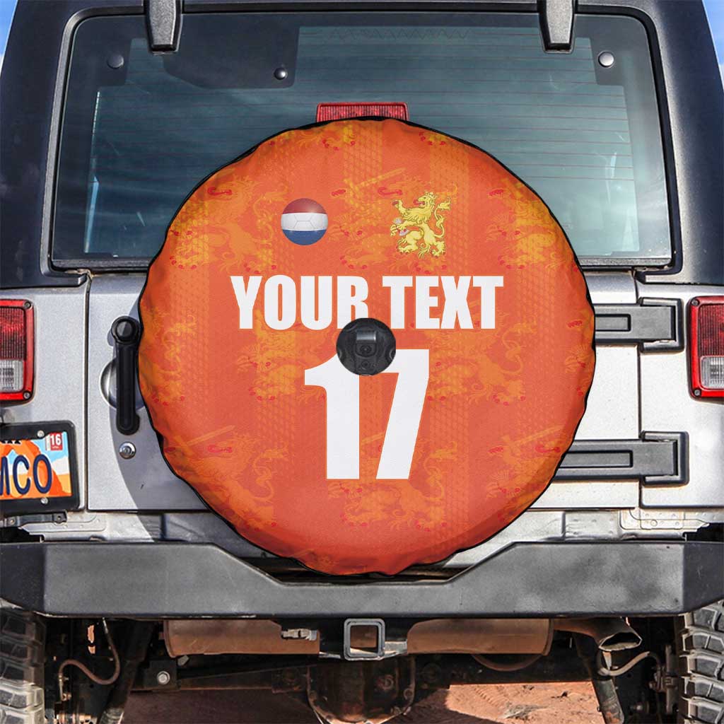 Custom Netherlands Football Spare Tire Cover Oranje Go Champions