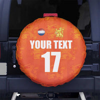 Custom Netherlands Football Spare Tire Cover Oranje Go Champions
