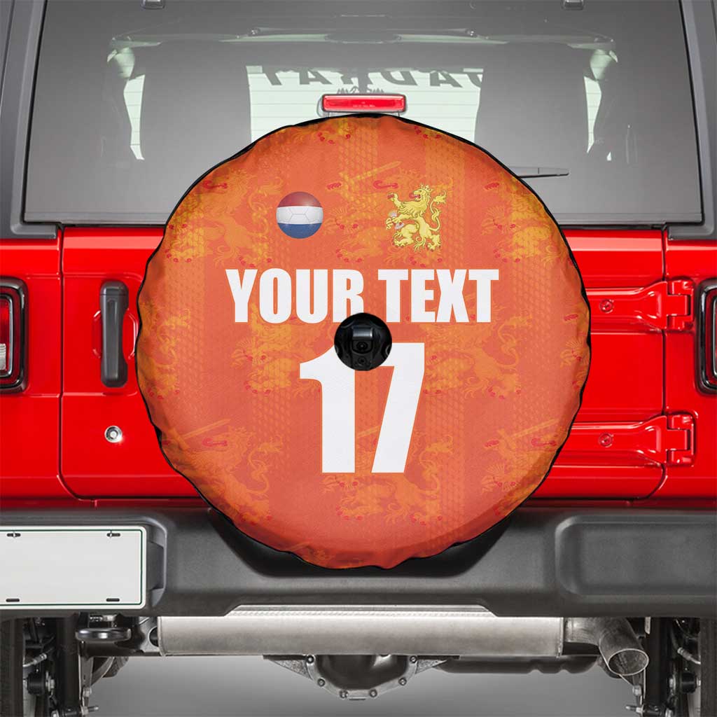 Custom Netherlands Football Spare Tire Cover Oranje Go Champions