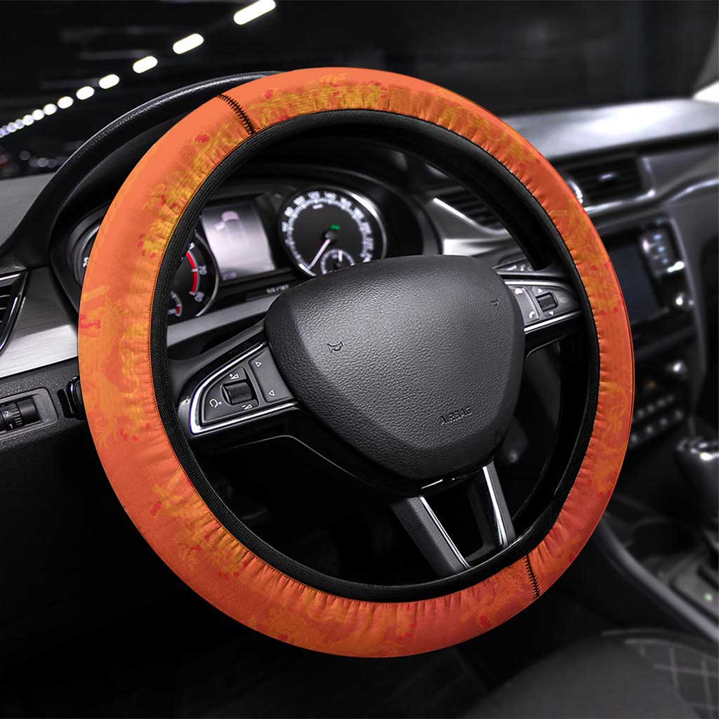 Netherlands Football Steering Wheel Cover Oranje Go Champions
