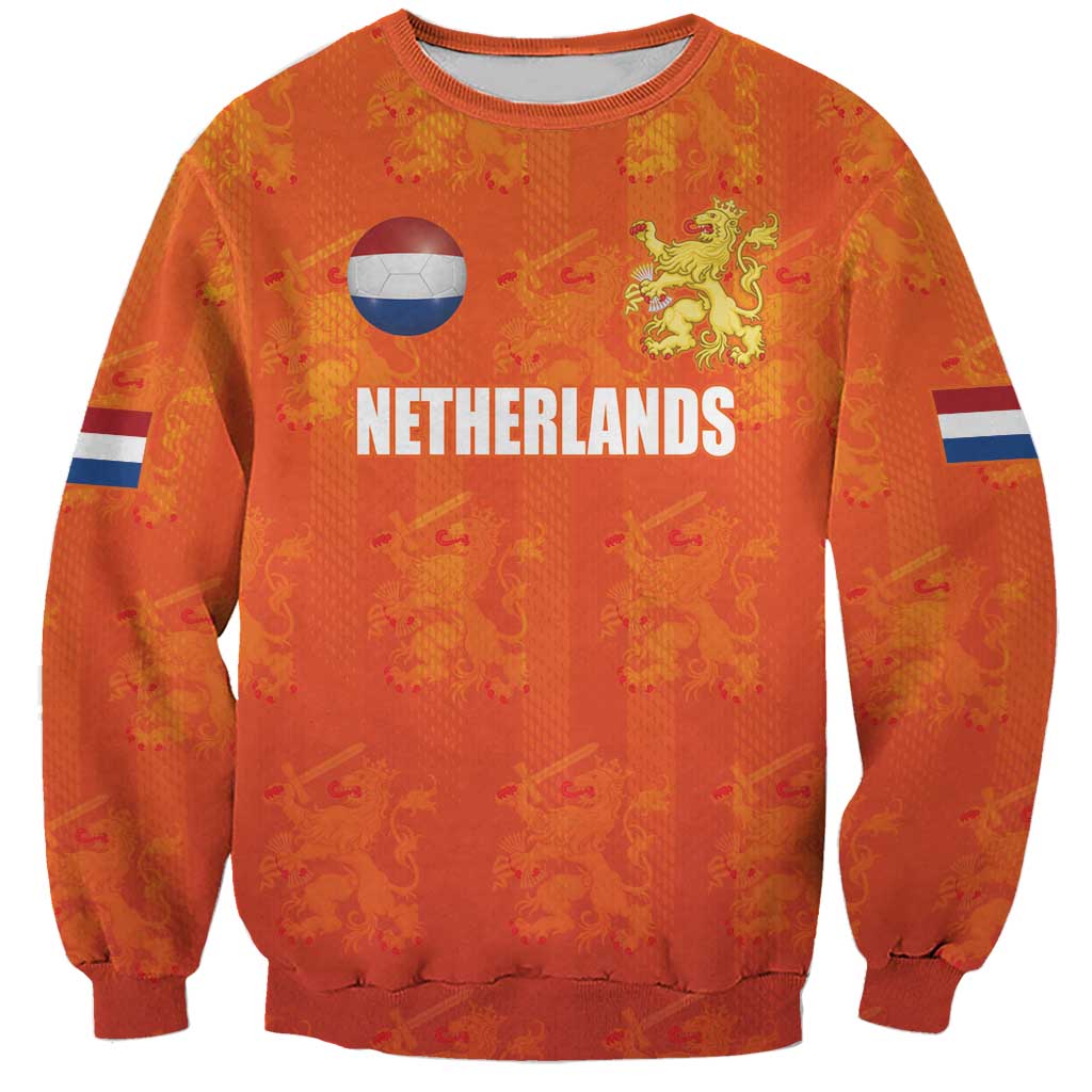 Custom Netherlands Football Sweatshirt Oranje Go Champions