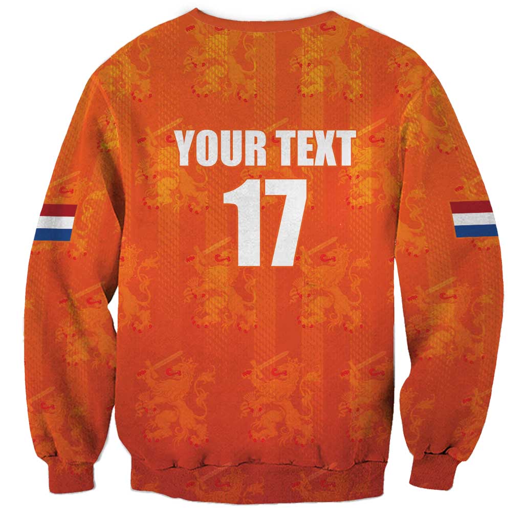 Custom Netherlands Football Sweatshirt Oranje Go Champions