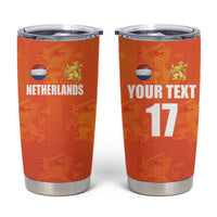 Custom Netherlands Football Tumbler Cup Oranje Go Champions