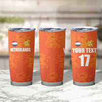 Custom Netherlands Football Tumbler Cup Oranje Go Champions