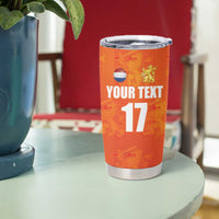 Custom Netherlands Football Tumbler Cup Oranje Go Champions