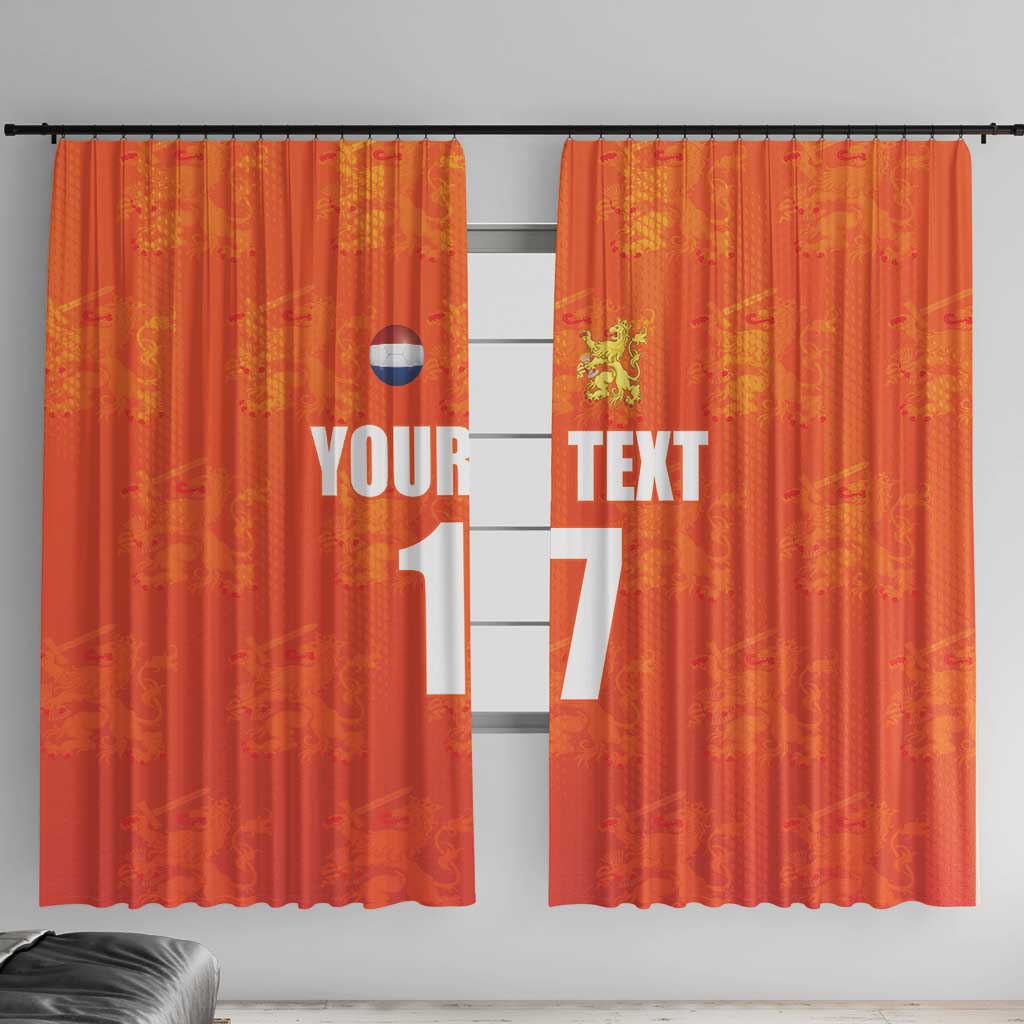 Custom Netherlands Football Window Curtain Oranje Go Champions