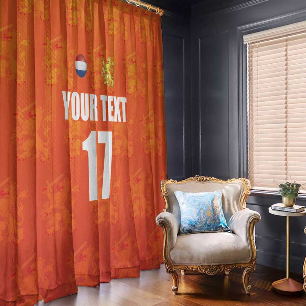 Custom Netherlands Football Window Curtain Oranje Go Champions