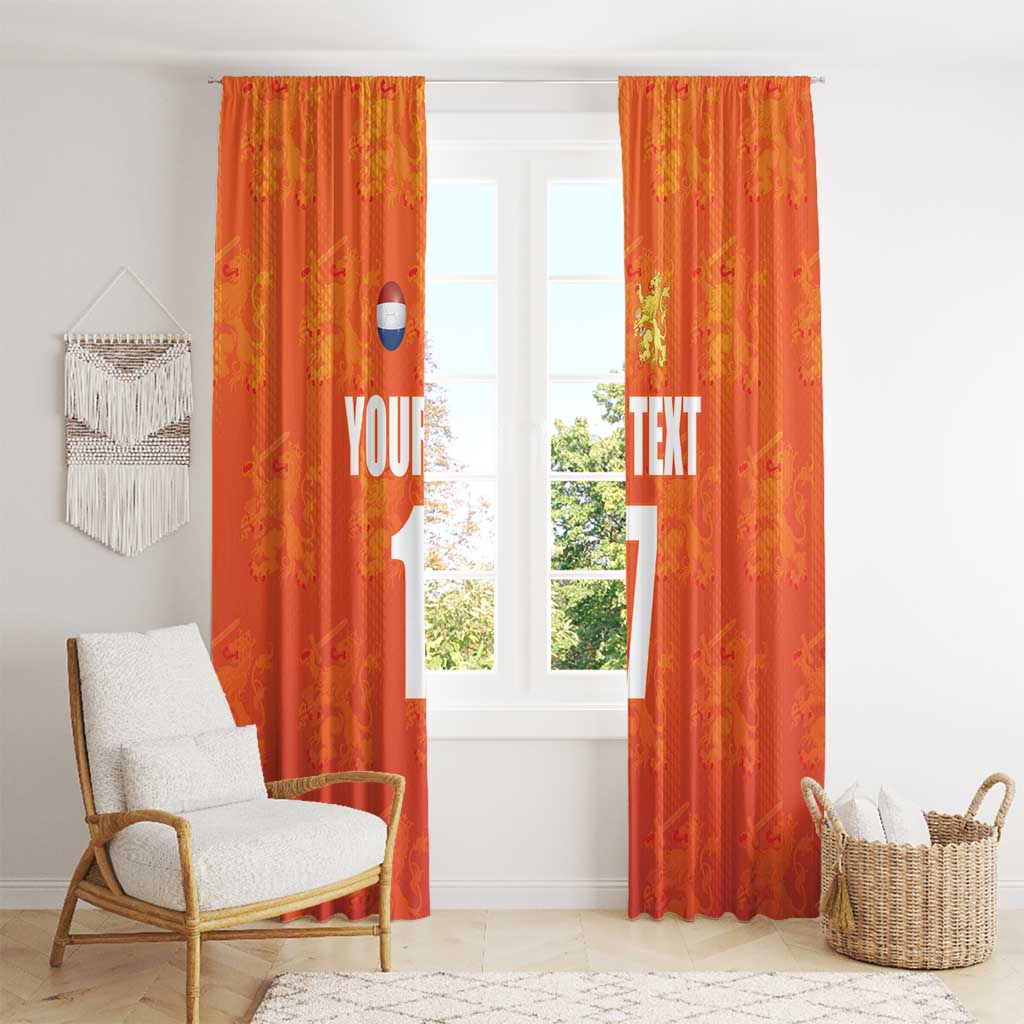 Custom Netherlands Football Window Curtain Oranje Go Champions