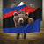 Russia Brown Bear and Chamomile Flower Hooded Blanket LT17 - Wonder Print Shop